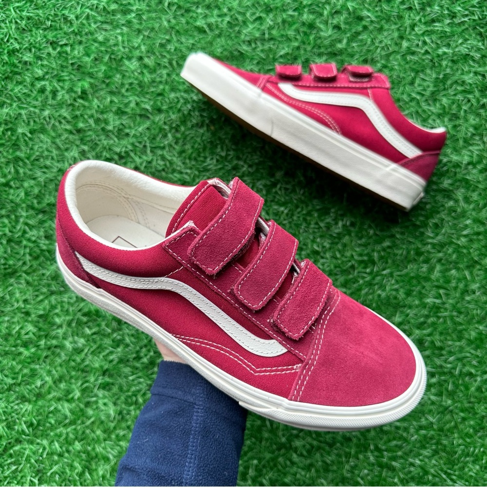 Vans Old Skool V Suede Canvas Rumba Red - Picture 4 of 10